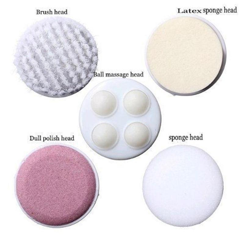 5-in-1 Rotating Facial Cleansing & Massage Brush by HitMyNeed