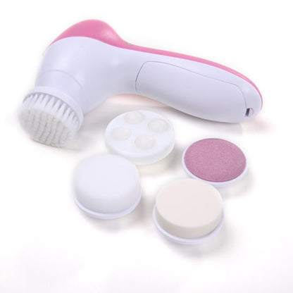 5-in-1 Rotating Facial Cleansing & Massage Brush by HitMyNeed