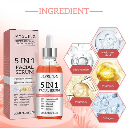 5-in-1 Vitamin C & Hyaluronic Acid Firming Face Serum by HitMyNeed