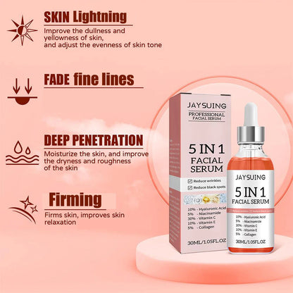 5-in-1 Vitamin C & Hyaluronic Acid Firming Face Serum by HitMyNeed