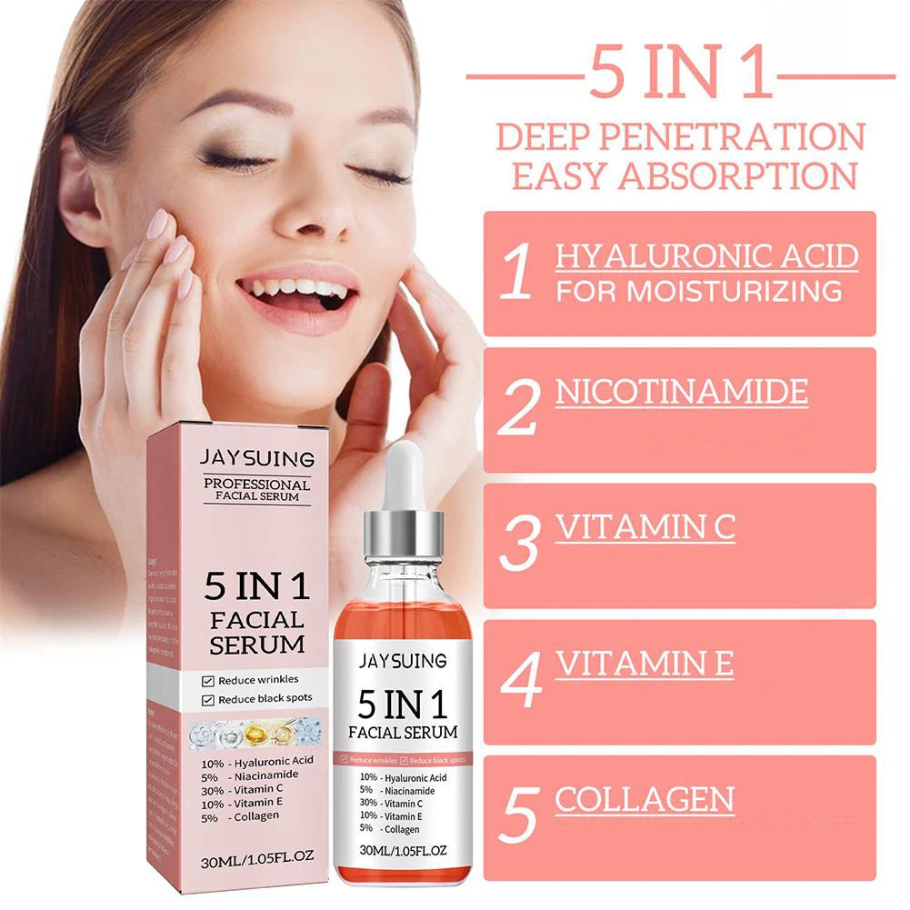 5-in-1 Vitamin C & Hyaluronic Acid Firming Face Serum by HitMyNeed