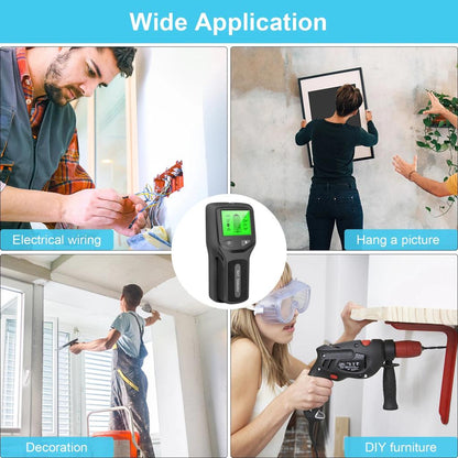 5-in-1 Wall Stud, Metal & Live Wire Detector by HitMyNeed