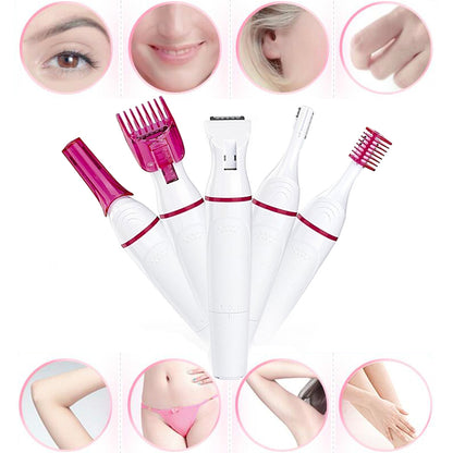 5-in-1 Women's Epilator and Rechargeable Shaver by HitMyNeed