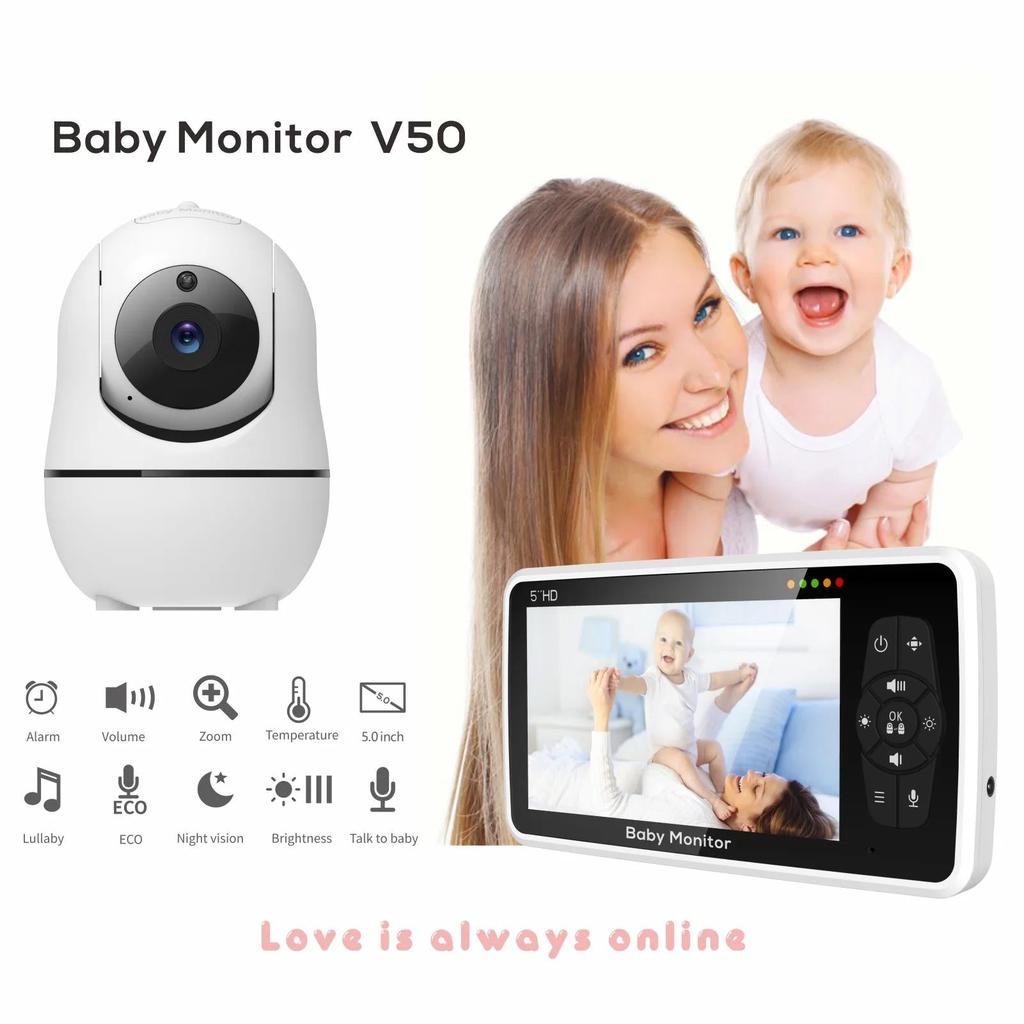 5-Inch Video Baby Monitor with Camera & 2-Way Audio by HitMyNeed