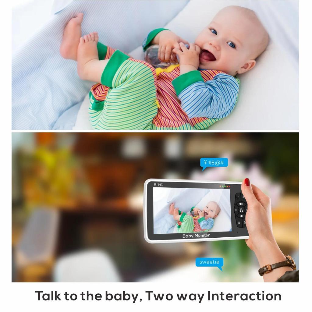 5-Inch Video Baby Monitor with Camera & 2-Way Audio by HitMyNeed