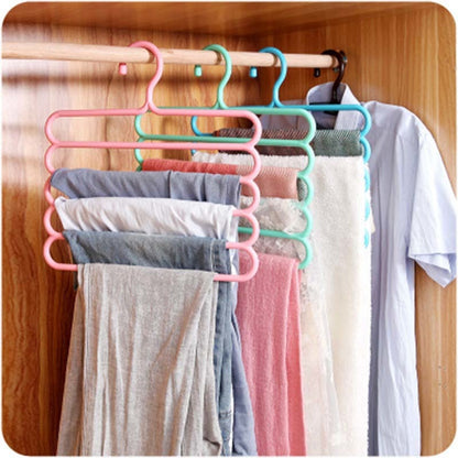 5-Layer Multifunction Pants Hanger Organizer by HitMyNeed
