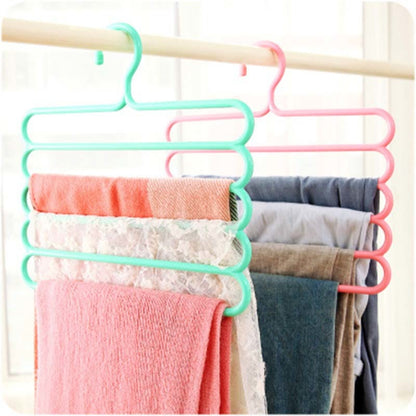 5-Layer Multifunction Pants Hanger Organizer by HitMyNeed