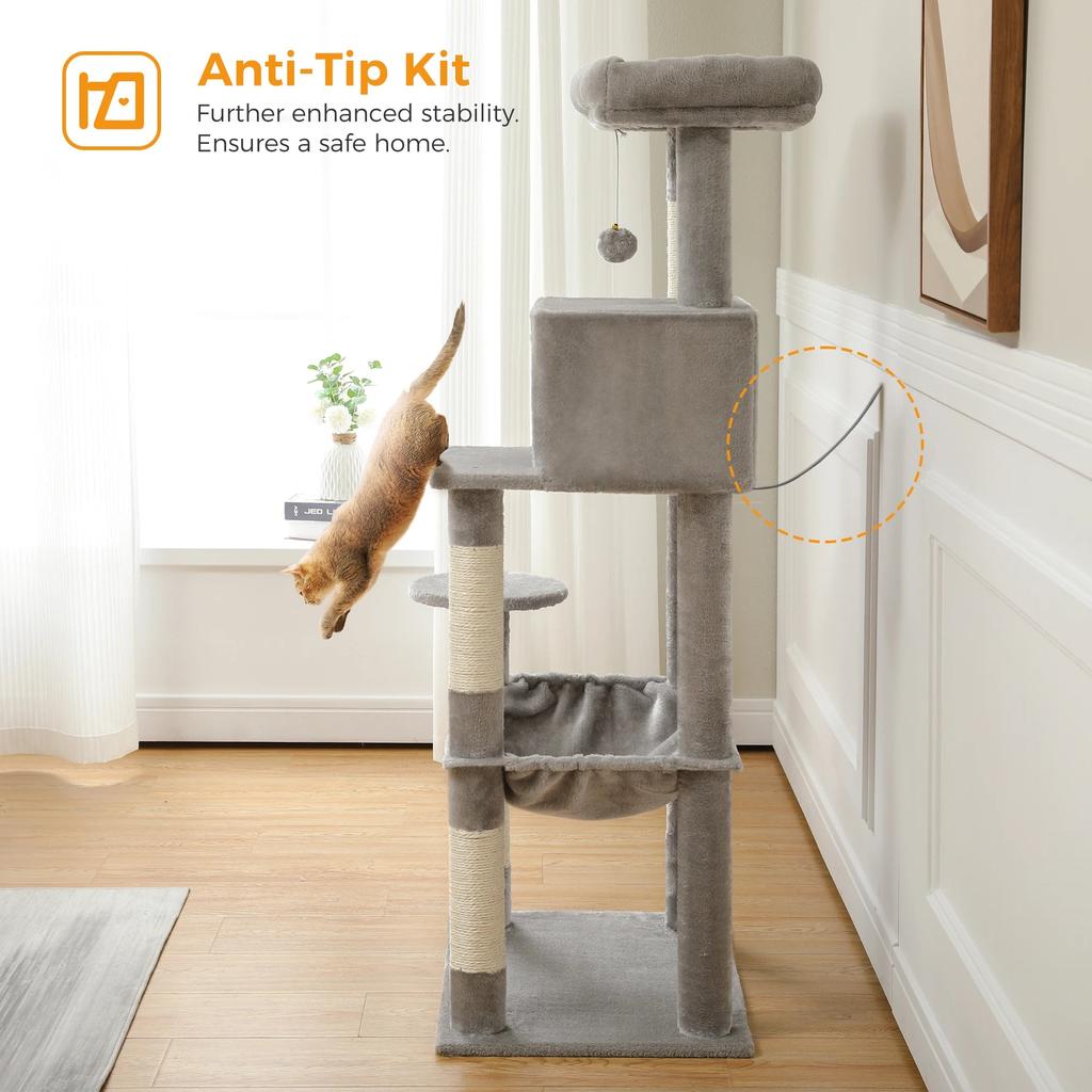 5-Level Cat Tree Tower for Indoor Large Cats by HitMyNeed