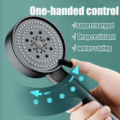 5-Mode Adjustable High-Pressure Water-Saving Shower Head by HitMyNeed