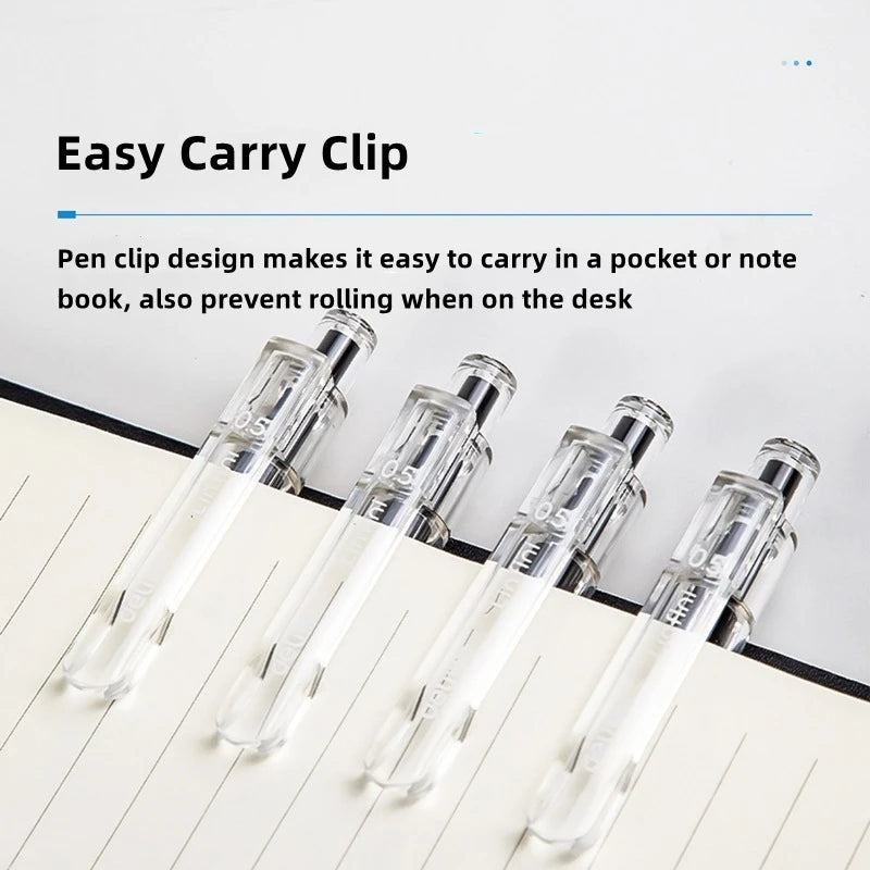 5-Pack Retractable 0.5 mm Gel Pens with Refills by HitMyNeed