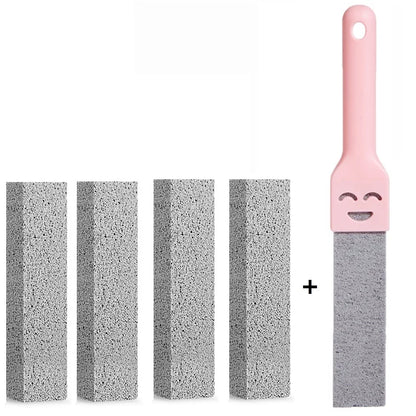 5 PCS Pumice Toilet & Bathroom Cleaning Stick Set pk-1-handle-5-stones by HitMyNeed