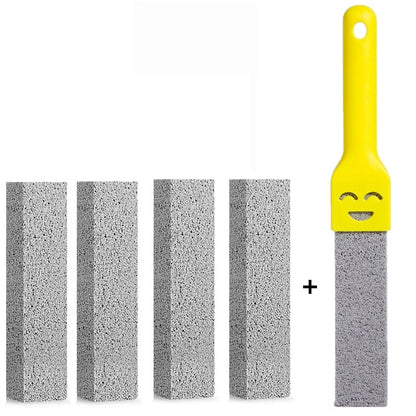 5 PCS Pumice Toilet & Bathroom Cleaning Stick Set yl-1-handle-5-stones by HitMyNeed