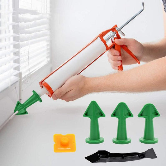 5-Piece Caulk Nozzle & Scraper Finishing Tool Set by HitMyNeed