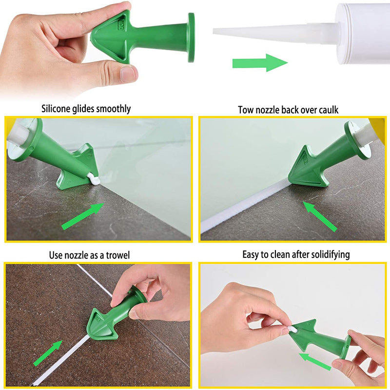 5-Piece Caulk Nozzle & Scraper Finishing Tool Set by HitMyNeed