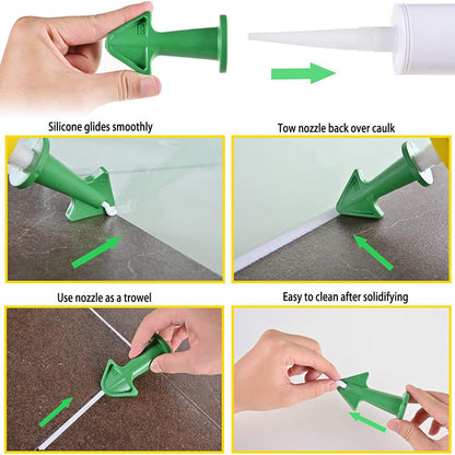 5-Piece Caulk Nozzle & Scraper Finishing Tool Set by HitMyNeed