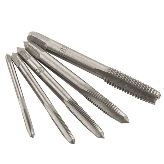5-Piece Metric Tap Set, M3-M8 Machine Thread Taps by HitMyNeed