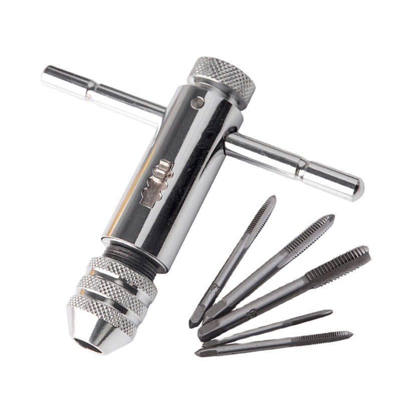 5-Piece Metric Tap Set, M3-M8 Machine Thread Taps by HitMyNeed