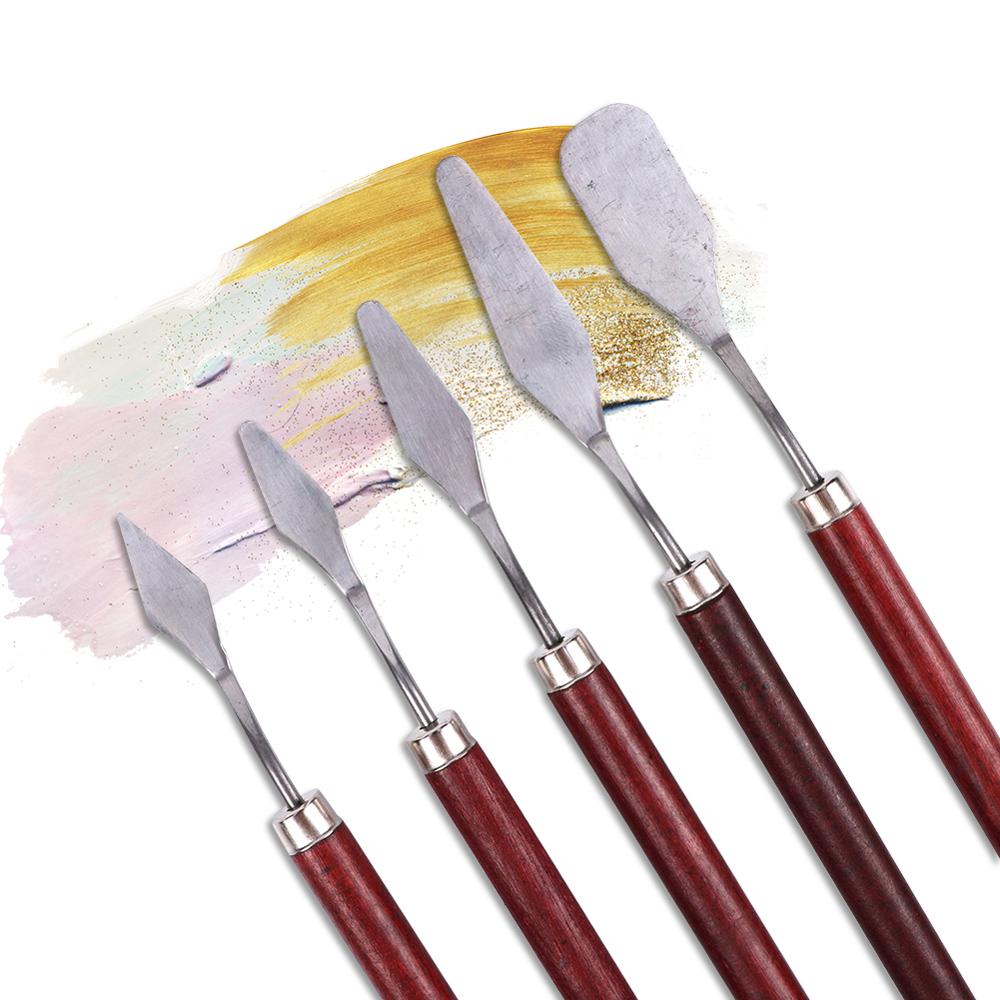 5-Piece Stainless Steel Palette Knife Set by HitMyNeed