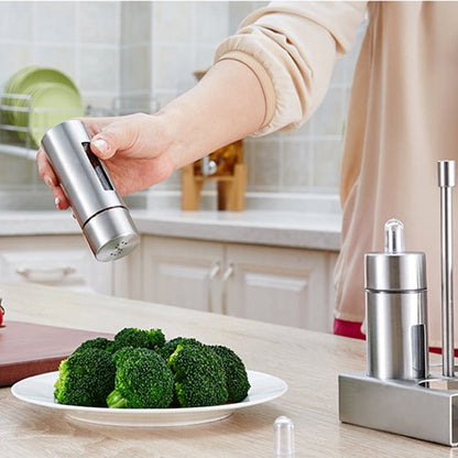 5-Piece Stainless Steel Spice & Condiment Jar Set by HitMyNeed