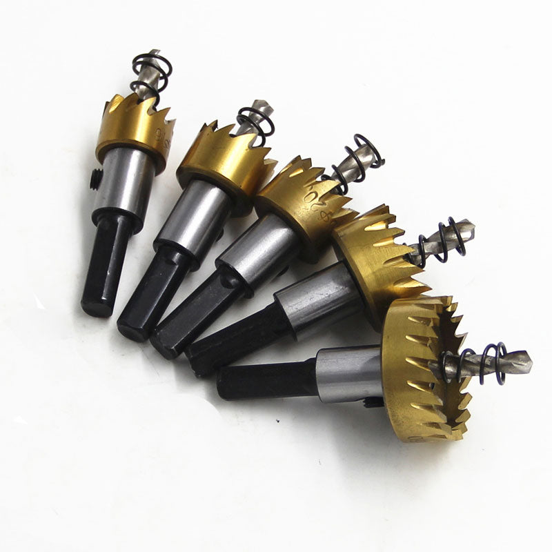 5‑Piece Wood Drill Bit Set with Titanium Coating by HitMyNeed