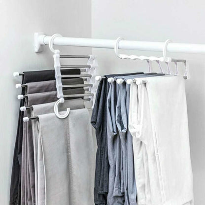 5-Rod Stainless Steel Pants Rack Hanger by HitMyNeed