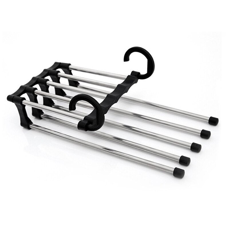 5-Slot Jeans Hanger Space-Saving Pants Rack by HitMyNeed