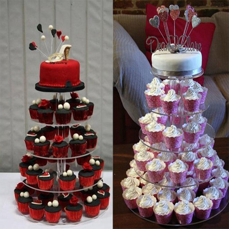 5-Tier Adjustable Cupcake and Dessert Display Stand by HitMyNeed