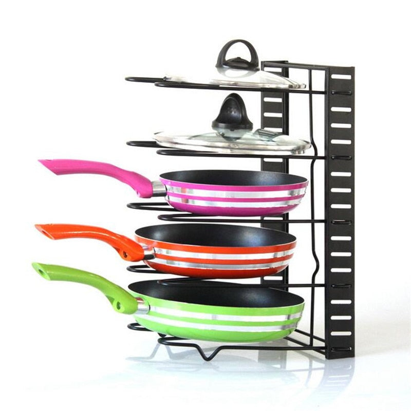 5-Tier Frying Pan and Pot Rack Organizer by HitMyNeed