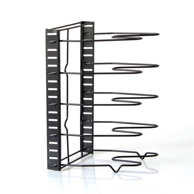 5-Tier Frying Pan and Pot Rack Organizer by HitMyNeed