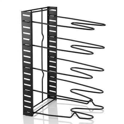 5-Tier Pan Storage Rack Organizer for Pots and Lids by HitMyNeed