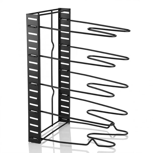 5-Tier Pan Storage Rack Organizer for Pots and Lids by HitMyNeed