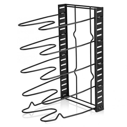 5-Tier Pan Storage Rack Organizer for Pots and Lids by HitMyNeed