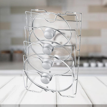 5-Tier Wall Mounted Pan Lid & Board Storage Rack by HitMyNeed