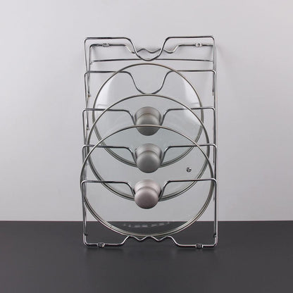 5-Tier Wall Mounted Pan Lid & Board Storage Rack by HitMyNeed