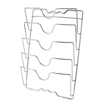 5-Tier Wall Mounted Pan Lid & Board Storage Rack by HitMyNeed