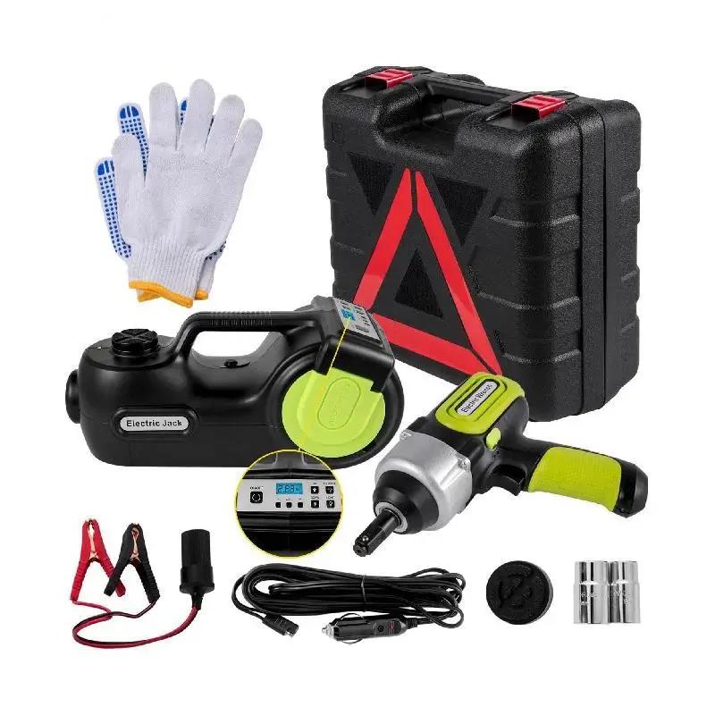 5 Ton 12V Electric Car Jack Kit with Impact Wrench by HitMyNeed