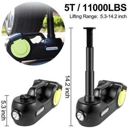 5 Ton 12V Electric Car Jack Kit with Impact Wrench by HitMyNeed