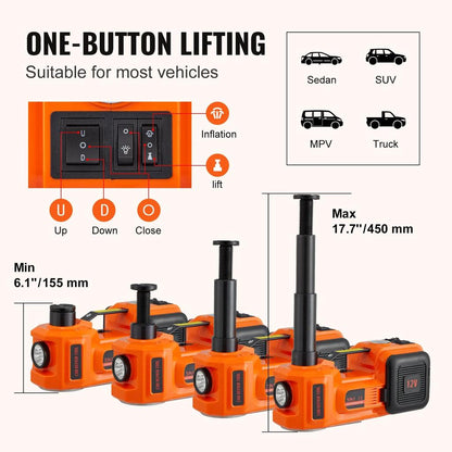 5 Ton Electric Hydraulic Car Jack Kit 12V by HitMyNeed