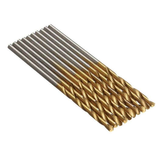 50-Piece HSS Titanium-Coated Twist Drill Bit Set by HitMyNeed