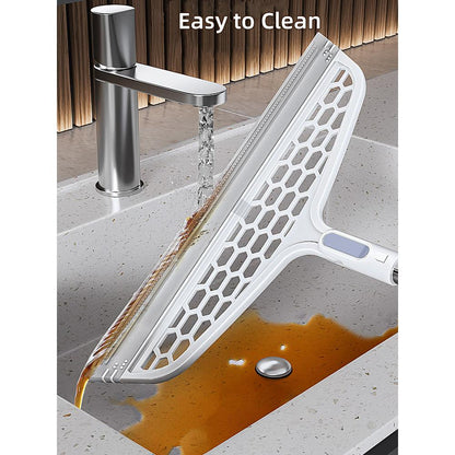 50" Silicone Floor Broom & Squeegee for Pet Hair by HitMyNeed