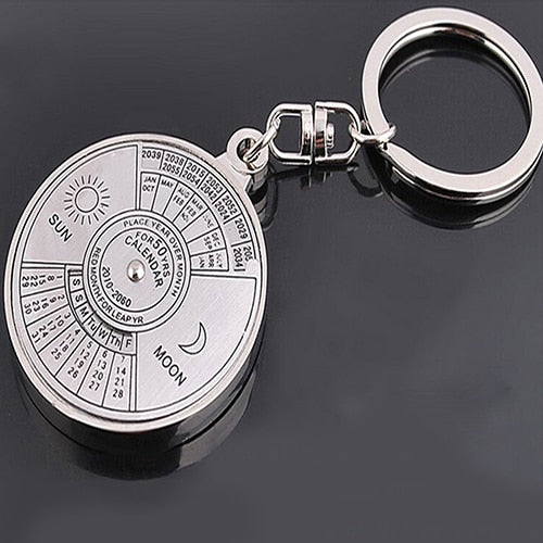 50-Year Perpetual Calendar Keychain Ring by HitMyNeed