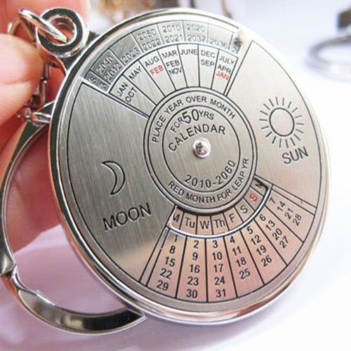 50-Year Perpetual Calendar Keychain Ring by HitMyNeed