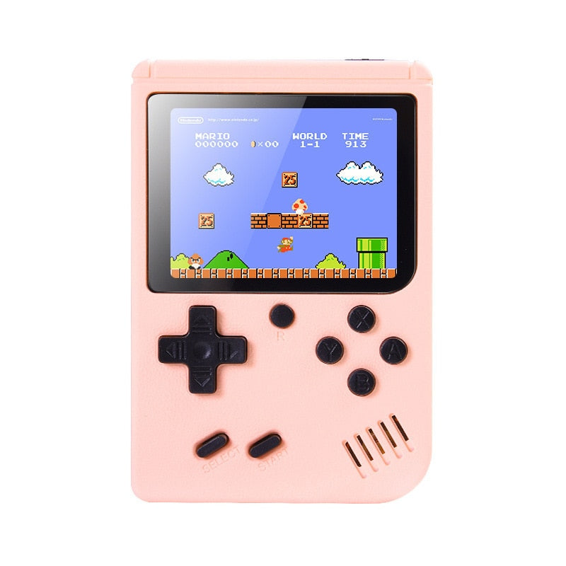 500-in-1 Macaron Handheld Retro Game Console pink by HitMyNeed