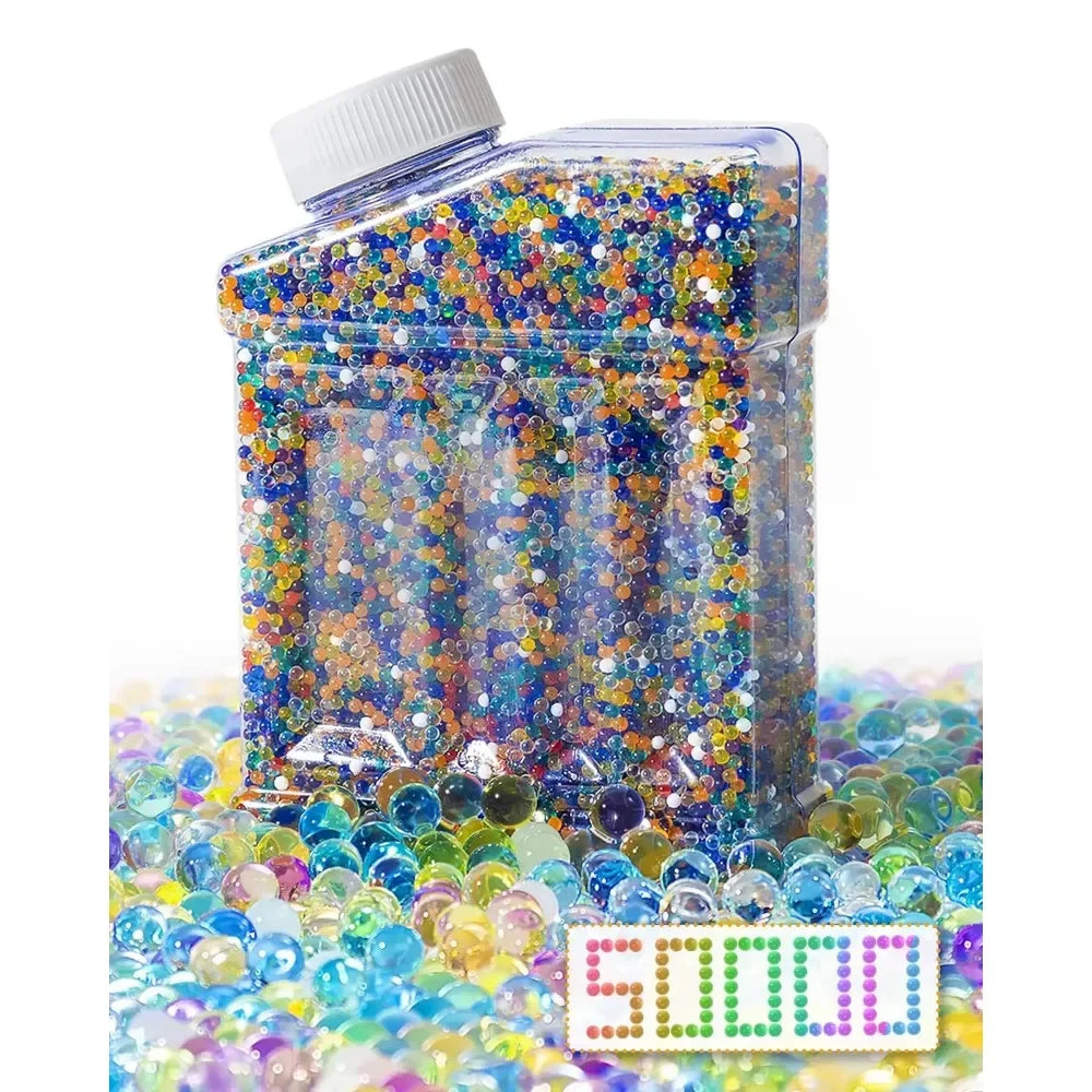 50,000pcs 8mm Kids Water Beads for Toy Guns by HitMyNeed