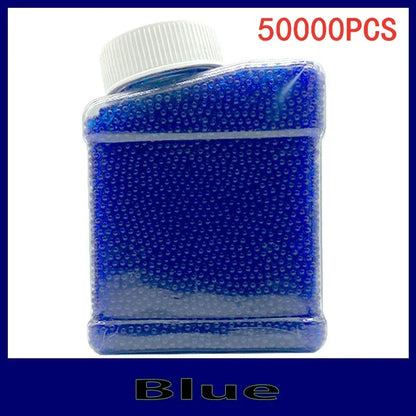 50,000pcs 8mm Kids Water Beads for Toy Guns blue by HitMyNeed
