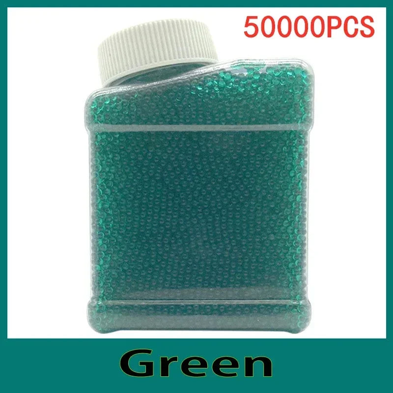 50,000pcs 8mm Kids Water Beads for Toy Guns green by HitMyNeed