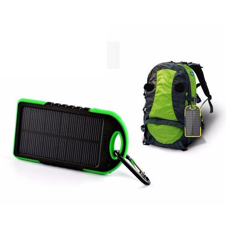 5000mAh Waterproof Solar Power Bank with Hook by HitMyNeed