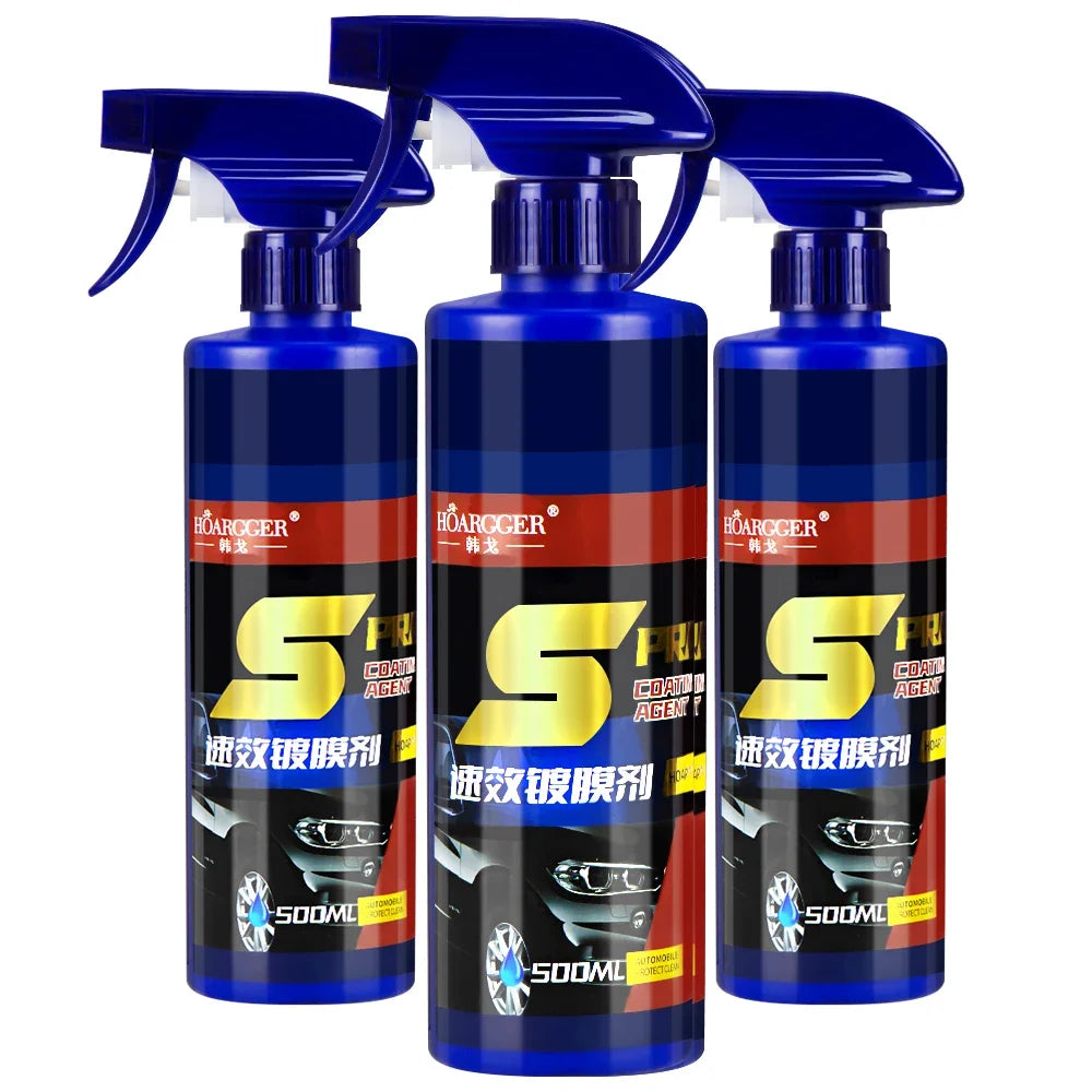 500ml 3-in-1 Ceramic Car Paint & Wax Spray by HitMyNeed