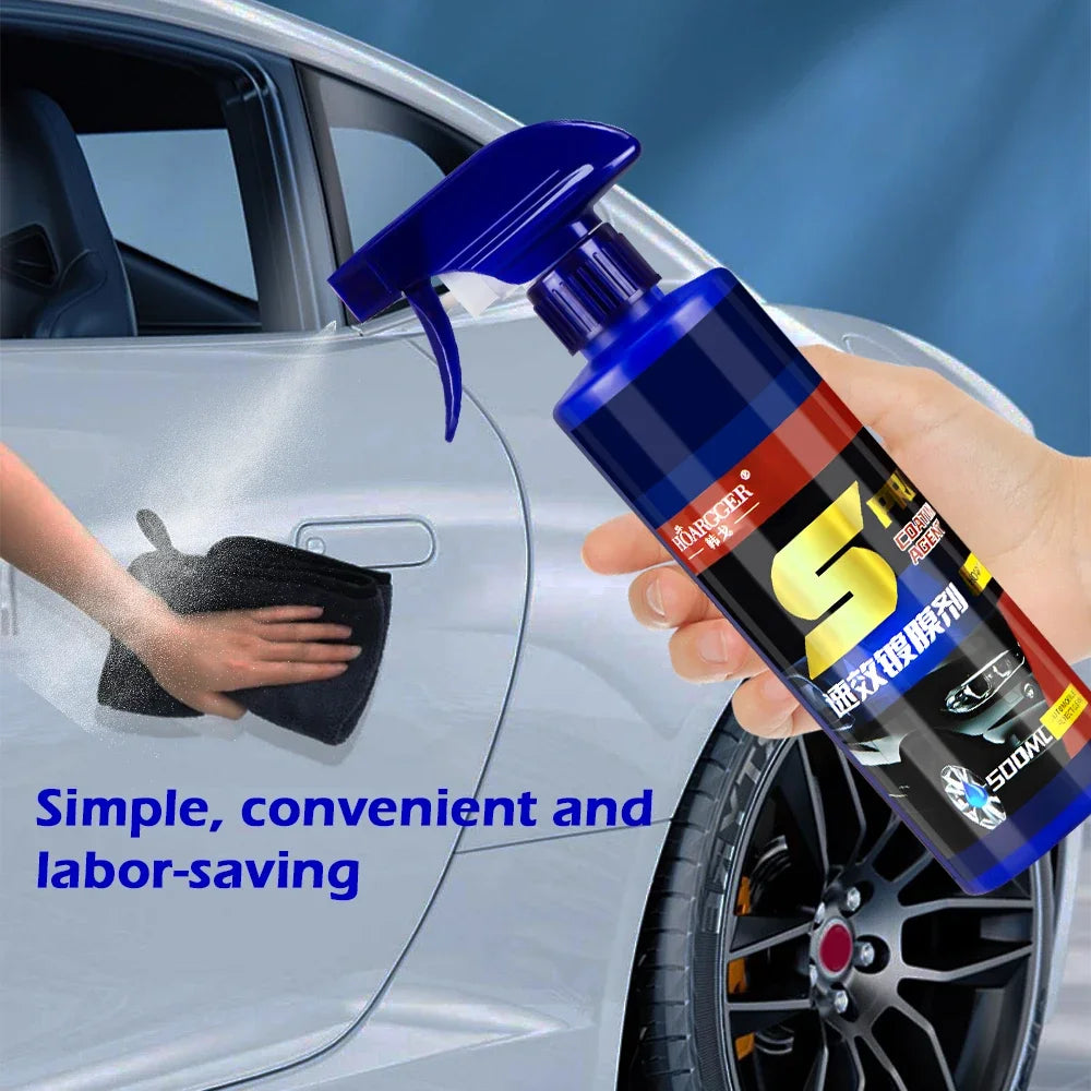 500ml 3-in-1 Ceramic Car Paint & Wax Spray by HitMyNeed