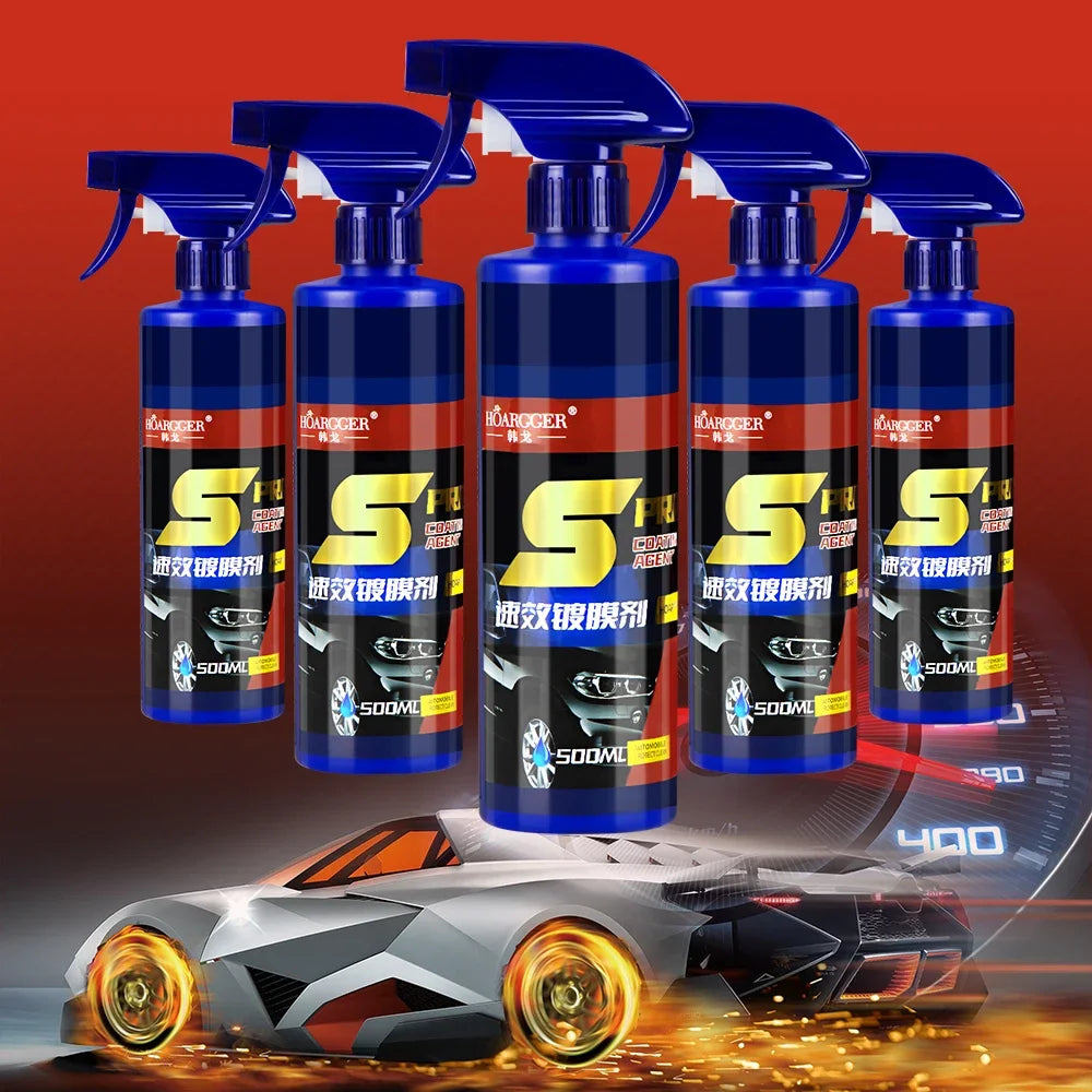 500ml 3-in-1 Ceramic Car Paint & Wax Spray by HitMyNeed